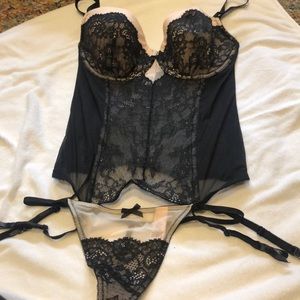 Matching VS corset and thong set